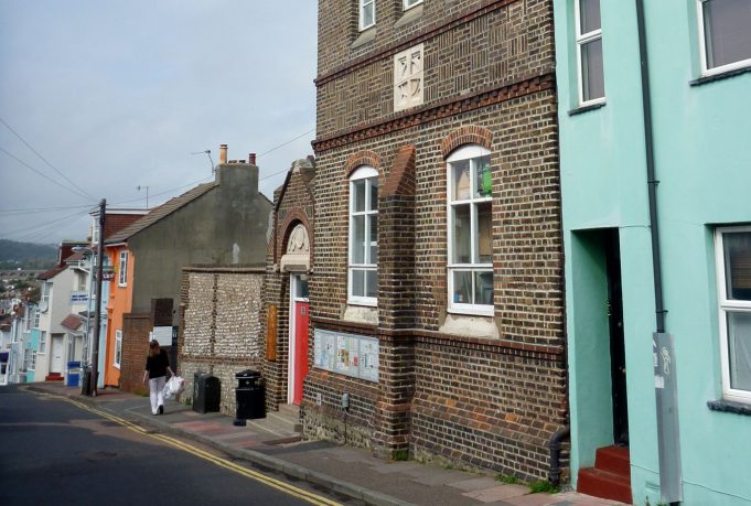 Exterior of modern view of Cobden slipper baths, Hanover, Brighton
