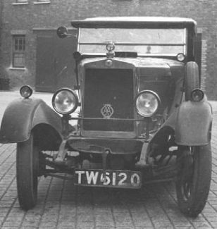 Dr Lovell's Morris Cowley stolen from Billericay. Seen here at Brixton Police station, notice the damage to the mudguard. | Essex Police Museum