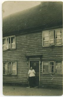 My grandmother outside 36 High Street