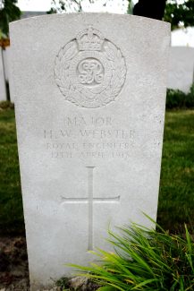 Major Webster's gravestone | Billericay ATC