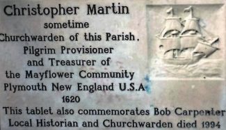Mayflower plaque Plaque commemorating sailing of Mayflower in 1620