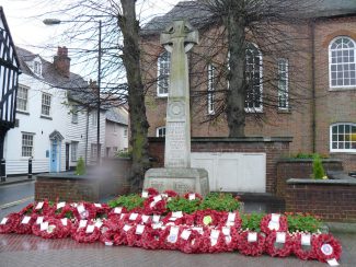 The War Memorial after the Remembrance Parade